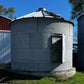 Home & Living > Outdoor & Gardening > Garden Decoration - Grain Bin, Vintage Metal Farm Storage Shed, Rustic Outdoor Struc...