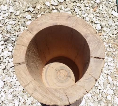 umbrella stand - Rustic Hollow Stump Cane Holder Umbrella Stand, Farmhouse Natural Wood Log A by The Old Grainery (18 inch...
