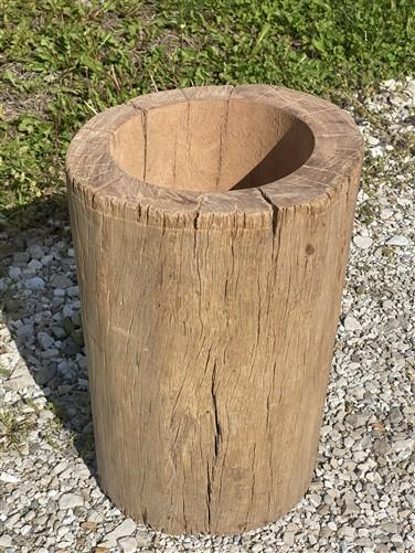 umbrella stand - Rustic Hollow Stump Cane Holder Umbrella Stand, Farmhouse Natural Wood Log A by The Old Grainery (18 inch...