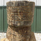 Rustic Carved Wood Planter, Wood Stump, Round Wooden Flower Pot, Natural Wood O