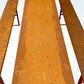 Table - Vintage German Oktoberfest Beer Garden Table&Bench, Honey Brown Outdoor Set, H12 by The Old Grainery (beer garden...