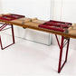 Table - Vintage German Oktoberfest Beer Garden Table&Bench, Honey Brown Outdoor Set, H14 by The Old Grainery (beer garden...