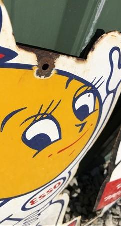 Signs - Esso Oil Drop Boy & Girl Motor Oil Signs, Porcelain Metal Advertising, Oil A by The Old Grainery (advertising, adv...