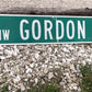 Signs - Gordon St Street Sign, Vintage Green Road Sign, 36x9 Metal Wall Sign Garage D by The Old Grainery (36x9, gordon, g...
