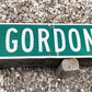 Signs - Gordon St Street Sign, Vintage Green Road Sign, 36x9 Metal Wall Sign Garage D by The Old Grainery (36x9, gordon, g...