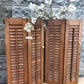 Shutters - Lot Wood Shutters Victorian Window Louver Plantation Door Mission Vintage B12M by The Old Grainery (Brown, Café...