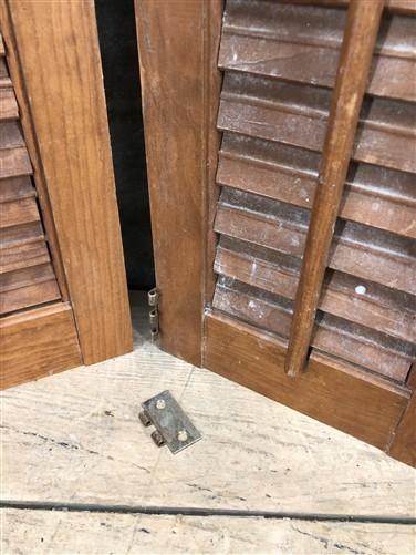 Shutters - Lot Wood Shutters Victorian Window Louver Plantation Door Mission Vintage B12M by The Old Grainery (Brown, Café...