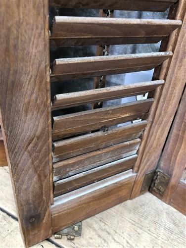 Shutters - Lot Wood Shutters Victorian Window Louver Plantation Door Mission Vintage B12M by The Old Grainery (Brown, Café...