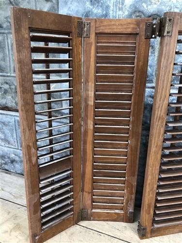 Shutters - Lot Wood Shutters Victorian Window Louver Plantation Door Mission Vintage B13M by The Old Grainery (Brown, Café...