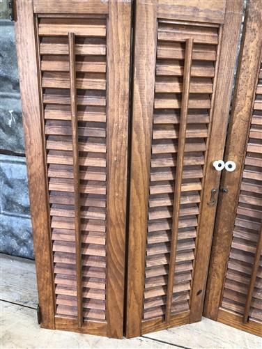 Shutters - Lot Wood Shutters Victorian Window Louver Plantation Door Mission Vintage B14M by The Old Grainery (art, crafts...