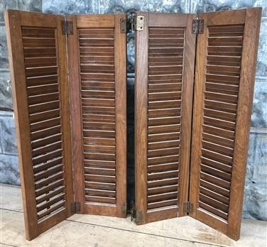 Shutters - Lot Wood Shutters Victorian Window Louver Plantation Door Mission Vintage B14M by The Old Grainery (art, crafts...