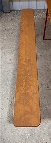 Table - Vintage German Oktoberfest Beer Garden Table&Bench, Honey Brown Outdoor Set, H19 by The Old Grainery (beer garden...