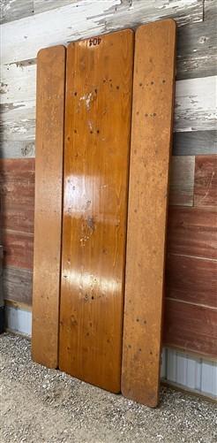 Table - Vintage German Oktoberfest Beer Garden Table&Bench, Honey Brown Outdoor Set, H19 by The Old Grainery (beer garden...