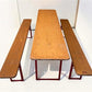Table - Vintage German Oktoberfest Beer Garden Table&Bench, Honey Brown Outdoor Set, H20 by The Old Grainery (beer garden...