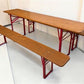 Table - Vintage German Oktoberfest Beer Garden Table&Bench, Honey Brown Outdoor Set, H20 by The Old Grainery (beer garden...