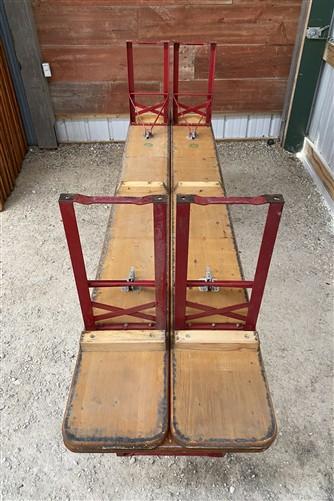 Table - Vintage German Oktoberfest Beer Garden Table&Bench, Honey Brown Outdoor Set, H24 by The Old Grainery (beer garden...