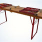 Vintage German Oktoberfest Beer Garden Table&Bench, Honey Brown Outdoor Set, H26