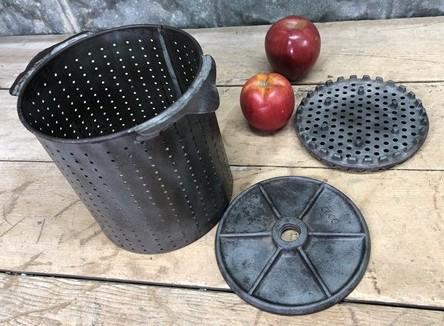 lard press plate - Lard Press No 25 Small Plate, Strainer Plate, Strainer Basket, Cast Iron Parts A by The Old Grainery (2...