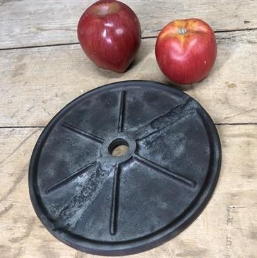 lard press plate - Lard Press No 35 Large Plate, Cast Iron Sausage Stuffer Fruit Apple Cider Part B by The Old Grainery (a...