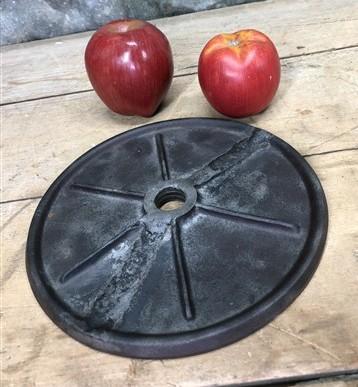 lard press plate - Lard Press No 35 Large Plate, Cast Iron Sausage Stuffer Fruit Apple Cider Part B by The Old Grainery (a...