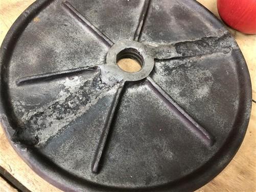 lard press plate - Lard Press No 35 Large Plate, Cast Iron Sausage Stuffer Fruit Apple Cider Part B by The Old Grainery (a...