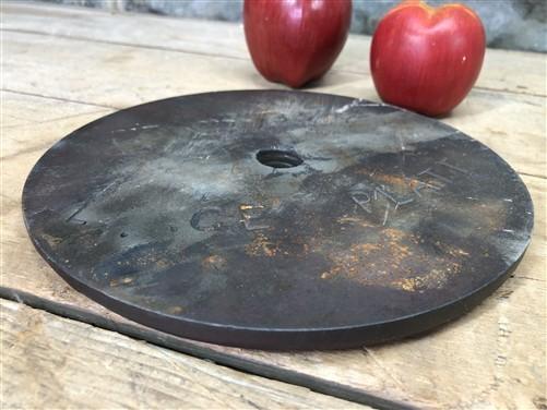 lard press plate - Lard Press No 35 Large Plate, Cast Iron Sausage Stuffer Fruit Apple Cider Part B by The Old Grainery (a...
