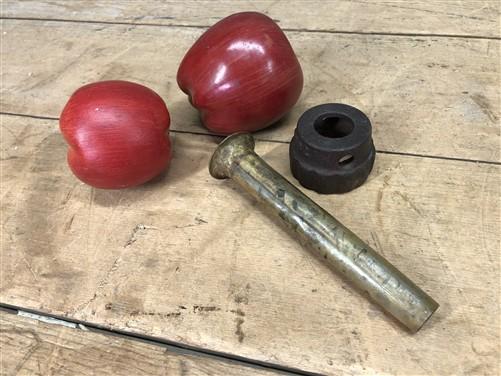 lard press parts - Lard Press Ring & Nozzle, Cast Iron Sausage Stuffer Fruit Apple Cider Part D by The Old Grainery (apple...