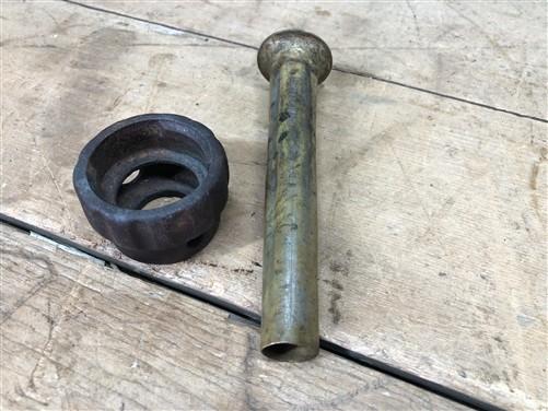 lard press parts - Lard Press Ring & Nozzle, Cast Iron Sausage Stuffer Fruit Apple Cider Part D by The Old Grainery (apple...
