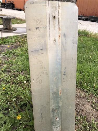 Signs - Yellow Black Striped Caution Road Sign, 36x12 Vintage Metal Street Wall Sign A by The Old Grainery (36x12, caution...