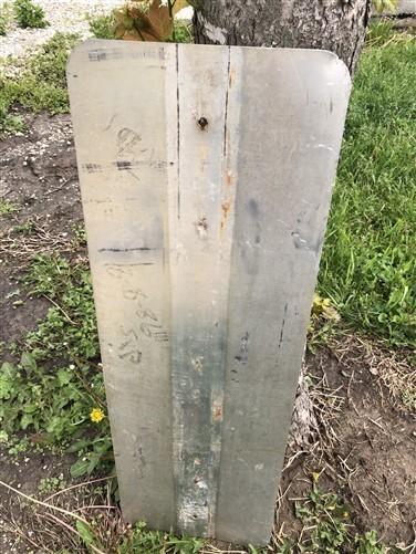 Signs - Yellow Black Striped Caution Road Sign, 36x12 Vintage Metal Street Wall Sign A by The Old Grainery (36x12, caution...
