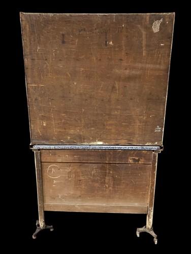 Furniture - Vintage Hoosier Kitchen Cabinet Enamel Top Primitive Farmhouse Pantry Cupboard by The Old Grainery (anitque ki...