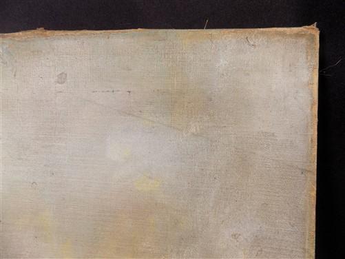 Art & Collectibles > Painting > Oil - 1900s American Folk Art Landscape Paint on Canvas, Original Art Winter Scene, B by T...