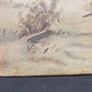 Art & Collectibles > Painting > Oil - 1900s American Folk Art Landscape Paint on Canvas, Original Art Winter Scene, B by T...