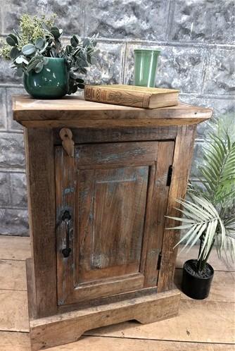 Night stand - Rustic Wood Nightstand, Modern Farmhouse Bedside Cabinet, End Side Table B by The Old Grainery (bed side, Br...