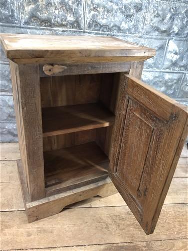 Night stand - Rustic Wood Nightstand, Modern Farmhouse Bedside Cabinet, End Side Table B by The Old Grainery (bed side, Br...