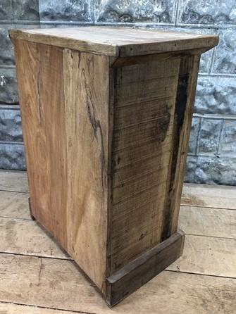 Night stand - Rustic Wood Nightstand, Modern Farmhouse Bedside Cabinet, End Side Table B by The Old Grainery (bed side, Br...