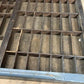 Printer Drawer Wood Block Typeset Tray, Letterpress Thimble Shell Display, A50