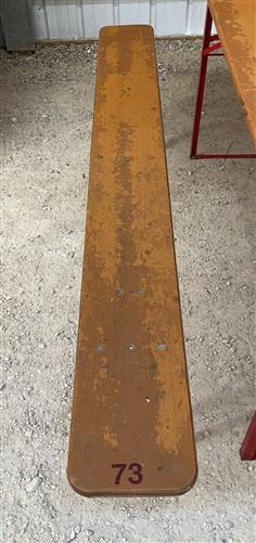 Table - Vintage German Oktoberfest Beer Garden Table&Bench, Honey Brown Outdoor Set, H27 by The Old Grainery (beer garden...