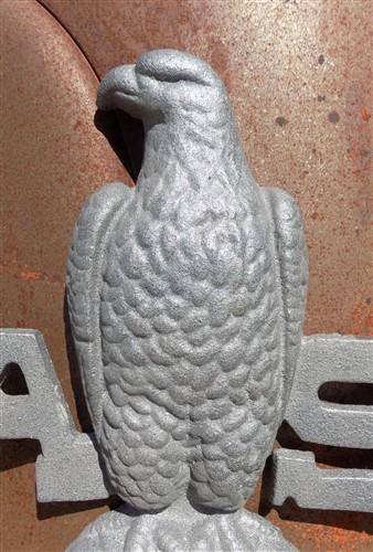 Case Implement Eagle Emblem, Cast Iron Advertising Sign Threshing Farm Machine