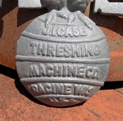 Case Implement Eagle Emblem, Cast Iron Advertising Sign Threshing Farm Machine