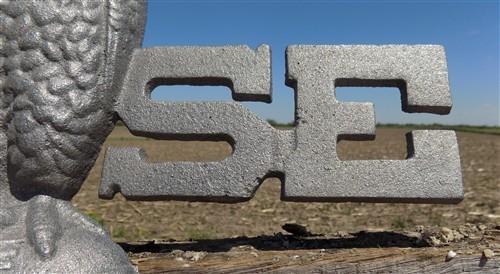 Case Implement Eagle Emblem, Cast Iron Advertising Sign Threshing Farm Machine