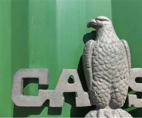 Case Implement Eagle Emblem, Cast Iron Advertising Sign Threshing Farm Machine X