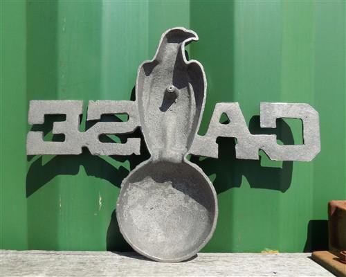 Case Implement Eagle Emblem, Cast Iron Advertising Sign Threshing Farm Machine X