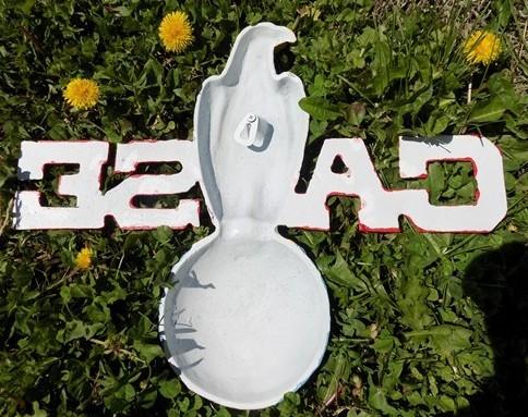 Case Implement Eagle Emblem, Painted Cast Iron Advertising Sign, Farm Machine