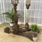 Balusters - 4 Vintage Brown Wood Balusters, Reclaimed Spindles, Architectural Salvage, J by The Old Grainery (Architectura...