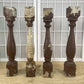 Balusters - 4 Vintage Brown Wood Balusters, Reclaimed Spindles, Architectural Salvage, J by The Old Grainery (Architectura...
