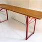 Beer Garden Table - Vintage German Beer Garden Table, Portable Industrial Wood Table, Dining, C94 by The Old Grainery (bee...
