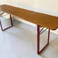 Beer Garden Table - Vintage German Beer Garden Table, Portable Industrial Wood Table, Dining, C94 by The Old Grainery (bee...