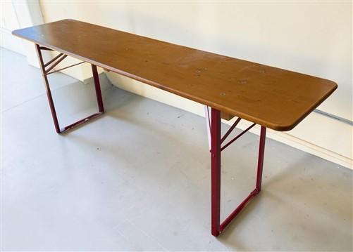 Beer Garden Table - Vintage German Beer Garden Table, Portable Industrial Wood Table, Dining, C94 by The Old Grainery (bee...