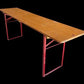 Beer Garden Table - Vintage German Beer Garden Table, Portable Industrial Wood Table, Dining, C95 by The Old Grainery (bee...